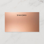 Visitekaartje voor structuurservice (Achterkant)