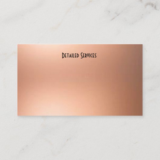 Visitekaartje voor structuurservice (Achterkant)