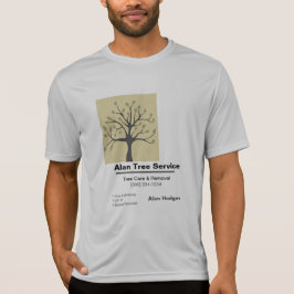 Visitekaartje voor structuurservice t-shirt