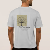 Visitekaartje voor structuurservice t-shirt (Achterkant)