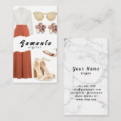 Visitekaartje voor stylist (Voorkant / Achterkant)