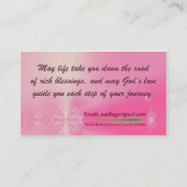 Visitekaartje voor suiker en aroma's (Achterkant)