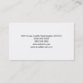 Visitekaartje voor tandheelkunde/orthodontie (Achterkant)