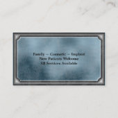 Visitekaartje voor tandheelkundig gebruik (Achterkant)