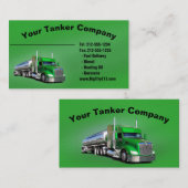  Visitekaartje voor tankwagens (Voorkant / Achterkant)