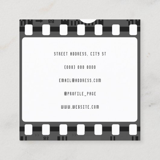 Visitekaartje voor tapedrive (Achterkant)