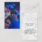 Visitekaartje voor tapeshop met zwarte rook (Voorkant / Achterkant)