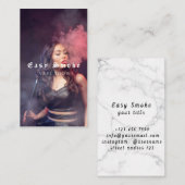 Visitekaartje voor tapeshop met zwarte rook (Voorkant / Achterkant)