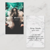 Visitekaartje voor tapeshop met zwarte rook (Voorkant / Achterkant)