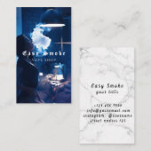 Visitekaartje voor tapeshop met zwarte rook (Voorkant / Achterkant)
