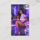 Visitekaartje voor tapeshop met zwarte rook (Voorkant)