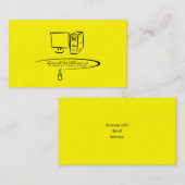 Visitekaartje voor technische ondersteuning/repara (Voorkant / Achterkant)