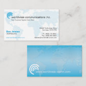 Visitekaartje voor technologie of communicatie (Voorkant / Achterkant)