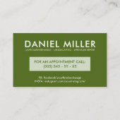 Visitekaartje voor teelten en tuinbouw (Achterkant)