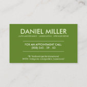 Visitekaartje voor teelten en tuinbouw (Achterkant)