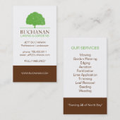 Visitekaartje voor teelten en tuinbouw (Voorkant / Achterkant)