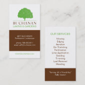 Visitekaartje voor teelten en tuinbouw (Voorkant / Achterkant)