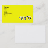 Visitekaartje voor tennisspelers (Voorkant / Achterkant)