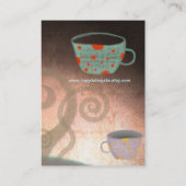Visitekaartje voor theebekerkoffie (Achterkant)