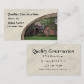 Visitekaartje voor thuisoplossing of bouw (Voorkant / Achterkant)