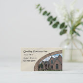 Visitekaartje voor thuisoplossing of bouw (Staand voorkant)