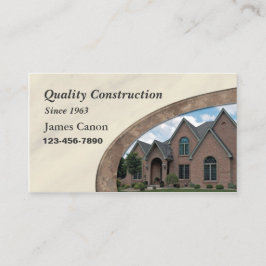 Visitekaartje voor thuisoplossing of bouw