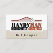  Visitekaartje voor thuisreparatie van Handyman (Voorkant)