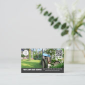 Visitekaartje voor thuiszorg met foto dubbelzijdig (Staand voorkant)