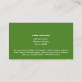 Visitekaartje voor thuiszorg met foto dubbelzijdig (Achterkant)