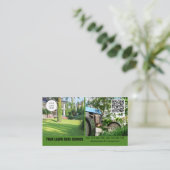 Visitekaartje voor thuiszorg met foto dubbelzijdig (Staand voorkant)