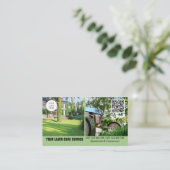 Visitekaartje voor thuiszorg met foto dubbelzijdig (Staand voorkant)