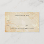 Visitekaartje voor toewijzing van curve afsprakenkaartje (Achterkant)