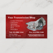 Visitekaartje voor transmissiereparatie (Achterkant)