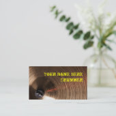 Visitekaartje voor trommel of vlokbedekking (Staand voorkant)