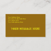 Visitekaartje voor trommel of vlokbedekking (Achterkant)