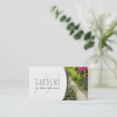 Visitekaartje voor tuinbouw en landschapsonderhoud (Staand voorkant)