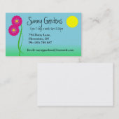 Visitekaartje voor tuinbouwontwerp (Voorkant / Achterkant)