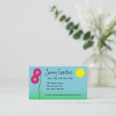 Visitekaartje voor tuinbouwontwerp (Staand voorkant)