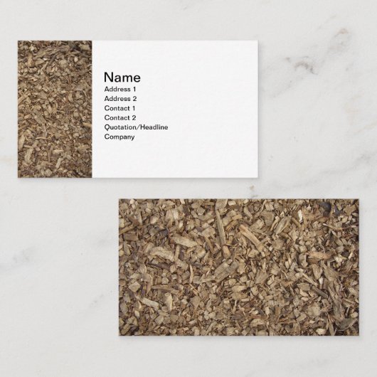 Visitekaartje voor tuinman en tuinarchitect (Voorkant / Achterkant)