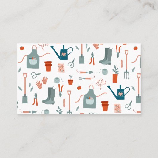 Visitekaartje voor tuinzorg (Achterkant)