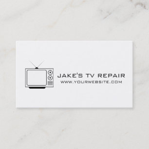 Visitekaartje voor tv-reparatie