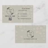 Visitekaartje voor uw hondenverzorgingsbedrijf (Voorkant / Achterkant)