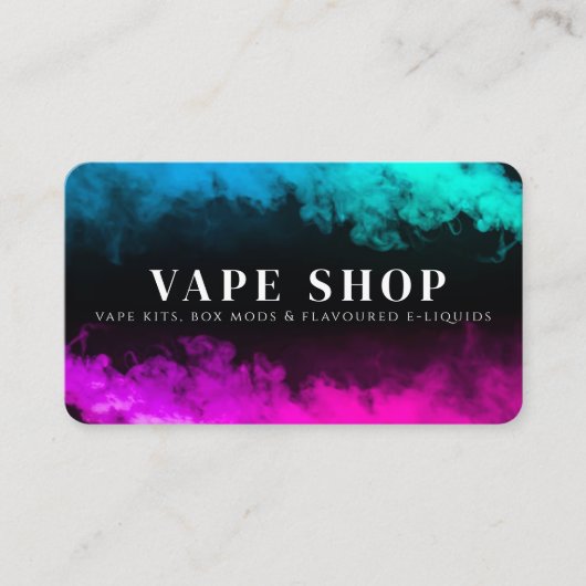 Visitekaartje voor Vape-shop (Voorkant)