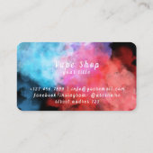 Visitekaartje voor Vape-shop (Achterkant)