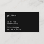 Visitekaartje voor veiling en vervoer (Achterkant)