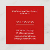 Visitekaartje voor veilingservices (Achterkant)