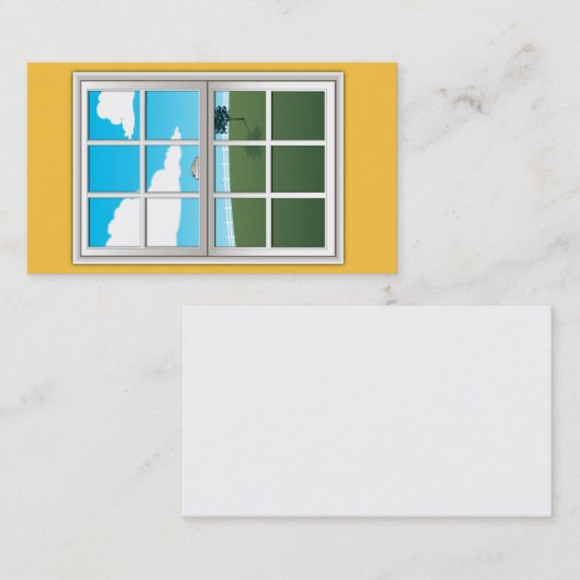 Visitekaartje voor vensterinstallatie (Voorkant / Achterkant)