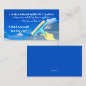 Visitekaartje voor vensterreiniging (Voorkant / Achterkant)