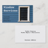 Visitekaartje voor vensterreiniging (Voorkant / Achterkant)