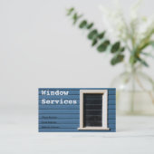 Visitekaartje voor vensterreiniging (Staand voorkant)